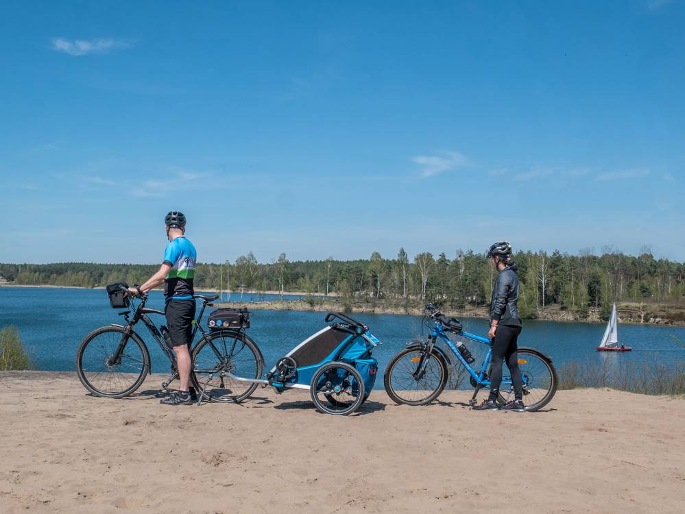 Rowerem z dzieckiem: Jezioro Chechło-Nakło i Park Świerklaniec