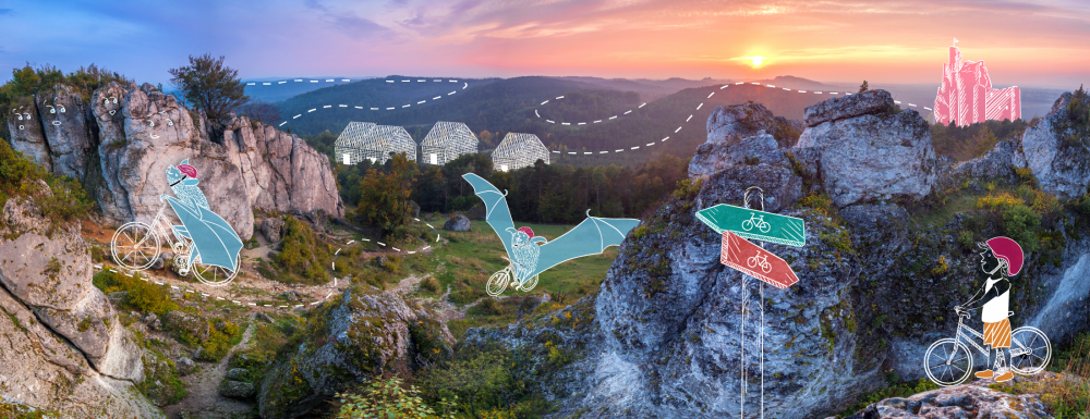 Rowerem z dzieckiem na Jurze