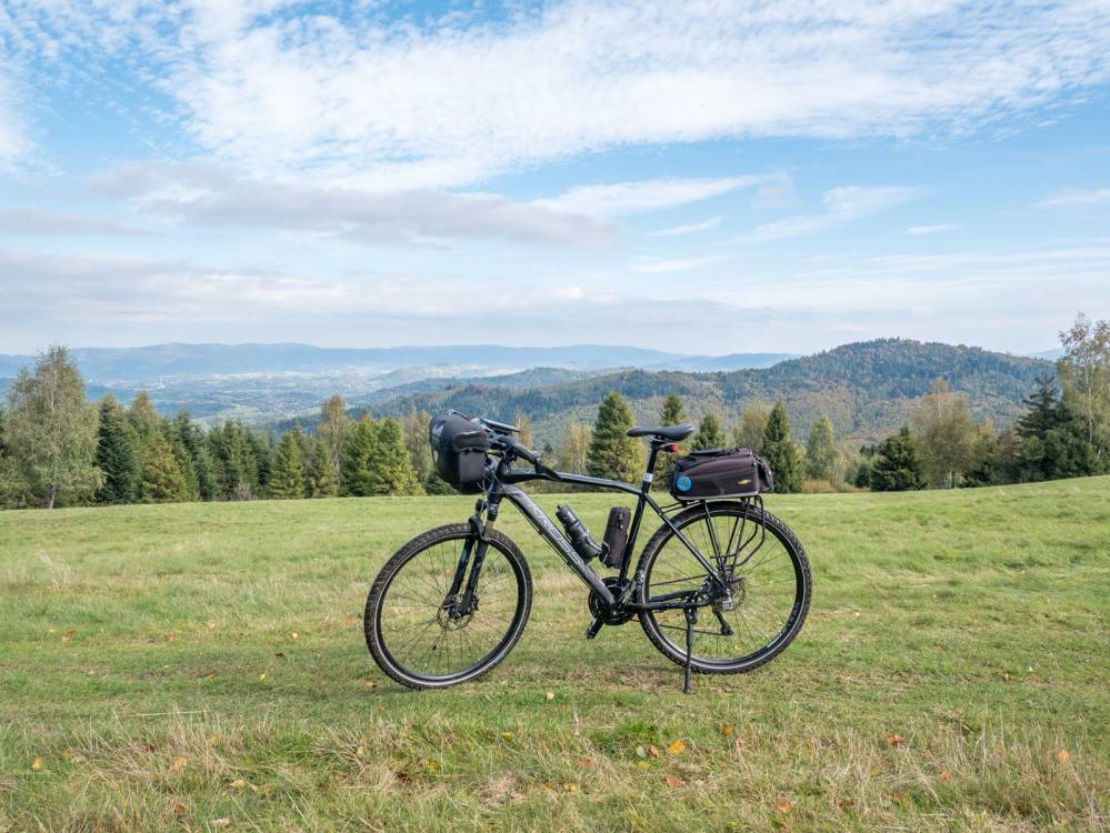 Czarny szlak rowerowy w Węgierskiej G&oacute;rce